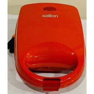 Salton Bowl Waffle Cup Maker Deserts Ice Cream Fruit Cups Taco Bowls Red
